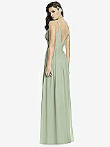 Rear View Thumbnail - Sage Deep V-Back Shirred Maxi Dress - Ensley