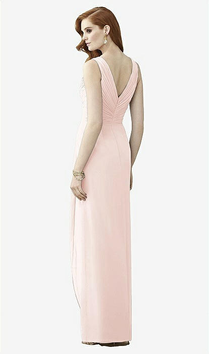 blush wrap bridesmaid dress KissProm
