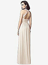 Rear View Thumbnail - Oat Ruched Halter Open-Back Maxi Dress - Jada