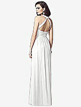 Rear View Thumbnail - White Ruched Halter Open-Back Maxi Dress - Jada