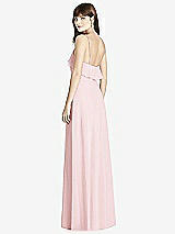Rear View Thumbnail - Ballet Pink Ruffle-Trimmed Backless Maxi Dress - Britt