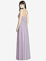 Rear View Thumbnail - Lilac Haze Ruffle-Trimmed Backless Maxi Dress - Britt