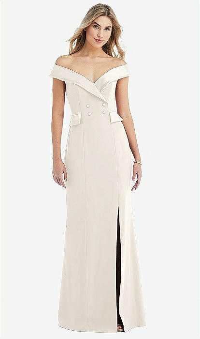 chinese dress ladies Shona Joy La Lune Off Shoulder Tie Maxi Dress in White