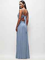 Rear View Thumbnail - Cloudy Tie-Back Cutout Maxi Dress with Front Slit