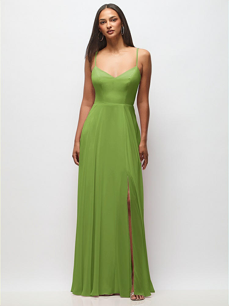 green cocktail party dress Kelly Green Twist Front Cut Out Dress - Maxi Dresses main image 0