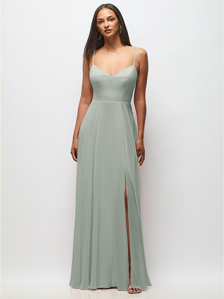 Velvet Wrap Maxi Bridesmaid Dress With Pockets In Caviar Gray